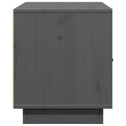 TV Cabinet Grey 80x34x40 cm Solid Wood Pine