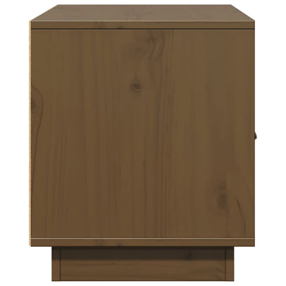 TV Cabinet Honey Brown 80x34x40 cm Solid Wood Pine