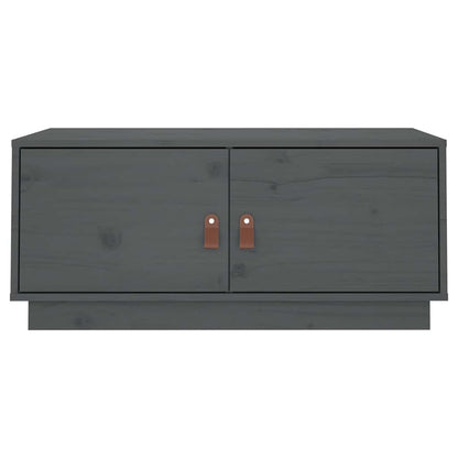 Coffee Table Grey 80x50x35 cm Solid Wood Pine