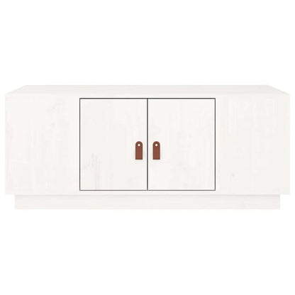 818256 vidaXL Coffee Table White 100x50x41 cm Solid Wood Pine