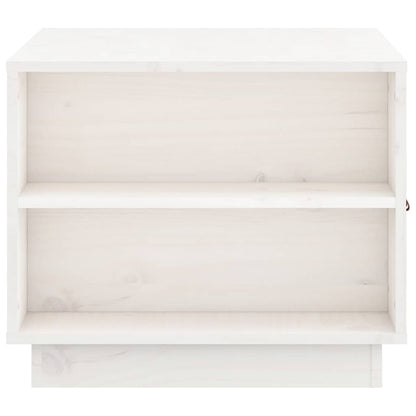 818256 vidaXL Coffee Table White 100x50x41 cm Solid Wood Pine