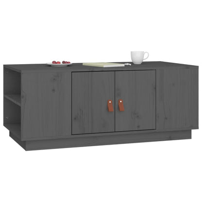 Coffee Table Grey 100x50x41 cm Solid Wood Pine
