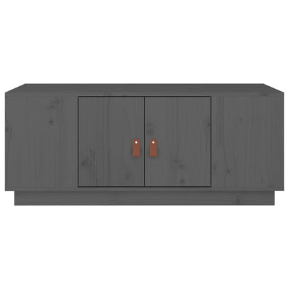 Coffee Table Grey 100x50x41 cm Solid Wood Pine