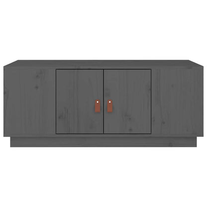 818257 vidaXL Coffee Table Grey 100x50x41 cm Solid Wood Pine