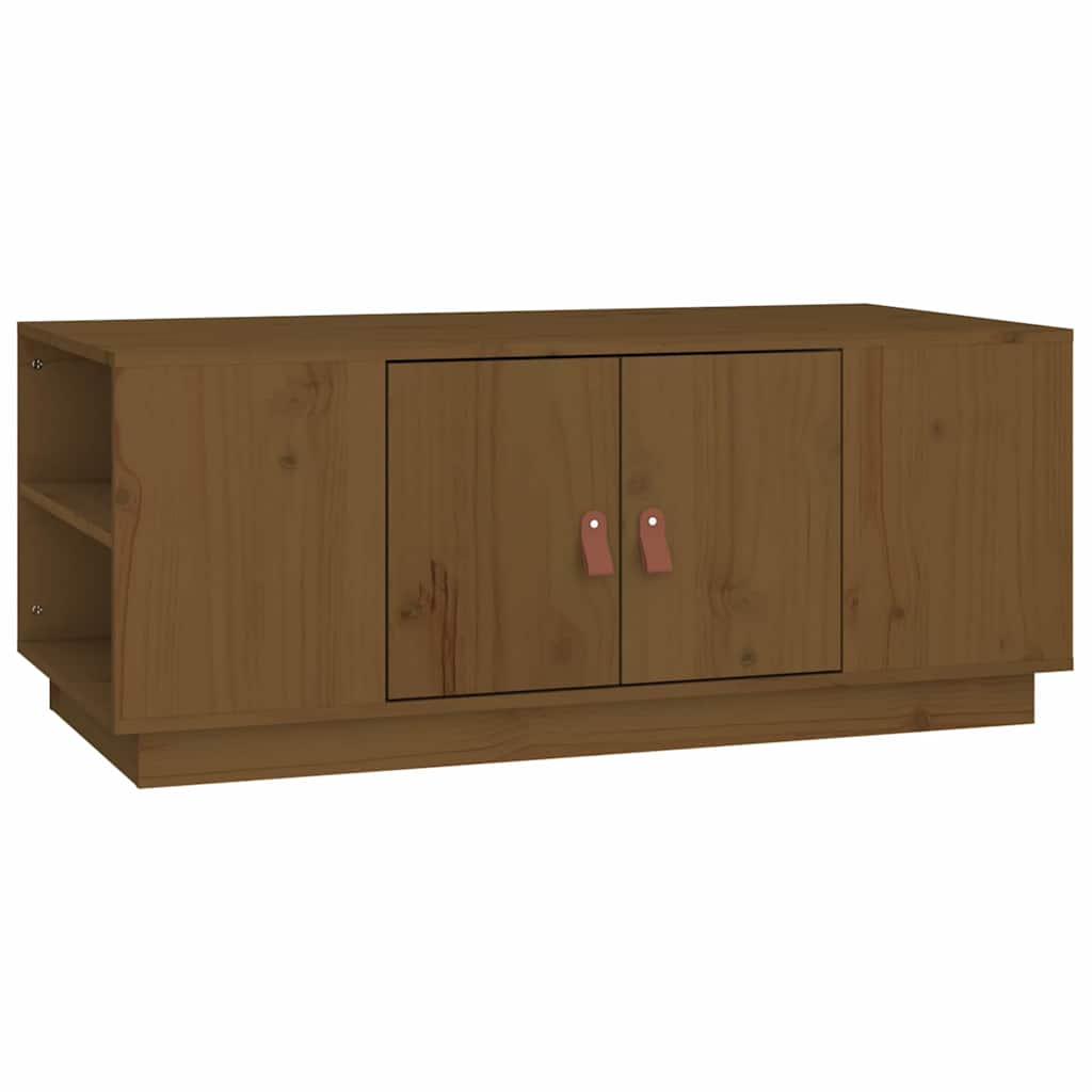 818258 vidaXL Coffee Table Honey Brown 100x50x41 cm Solid Wood Pine