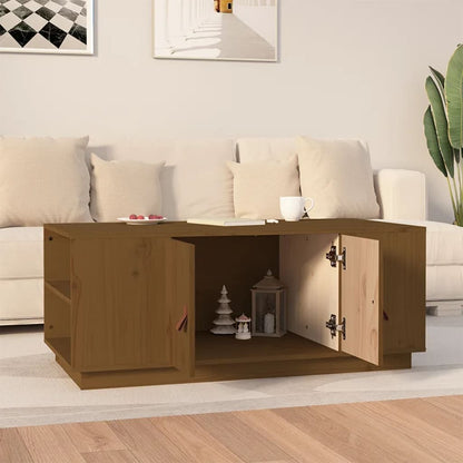 818258 vidaXL Coffee Table Honey Brown 100x50x41 cm Solid Wood Pine