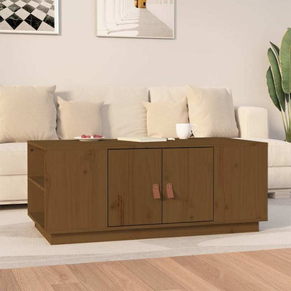 818258 vidaXL Coffee Table Honey Brown 100x50x41 cm Solid Wood Pine