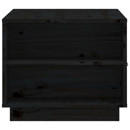818259 vidaXL Coffee Table Black 100x50x41 cm Solid Wood Pine