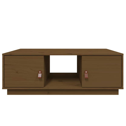Coffee Table Honey Brown 100x50x35 cm Solid Wood Pine