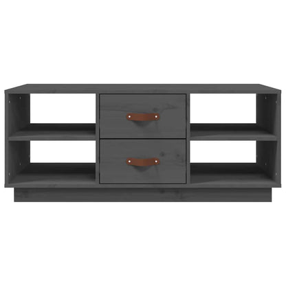 818272 vidaXL Coffee Table Grey 100x50x41 cm Solid Wood Pine