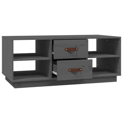 818272 vidaXL Coffee Table Grey 100x50x41 cm Solid Wood Pine
