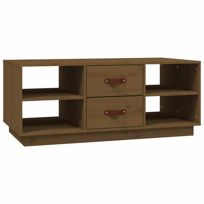 818273 vidaXL Coffee Table Honey Brown 100x50x41 cm Solid Wood Pine