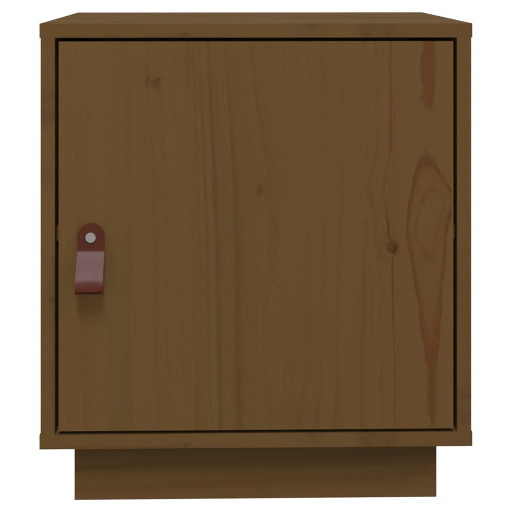 Bedside Cabinets 2 pcs Honey Brown 40x34x45 cm Solid Wood Pine