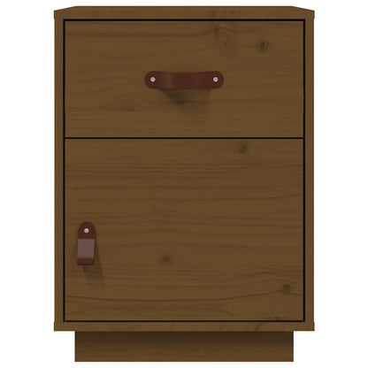 Bedside Cabinet Honey Brown 40x34x55 cm Solid Wood Pine