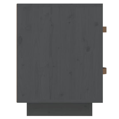 Bedside Cabinets 2 pcs Grey 40x34x45 cm Solid Wood Pine