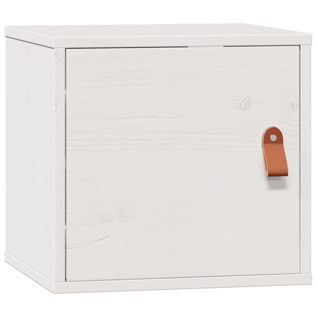 Wall Cabinet White 31.5x30x30 cm Solid Wood Pine