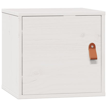 Wall Cabinet White 31.5x30x30 cm Solid Wood Pine