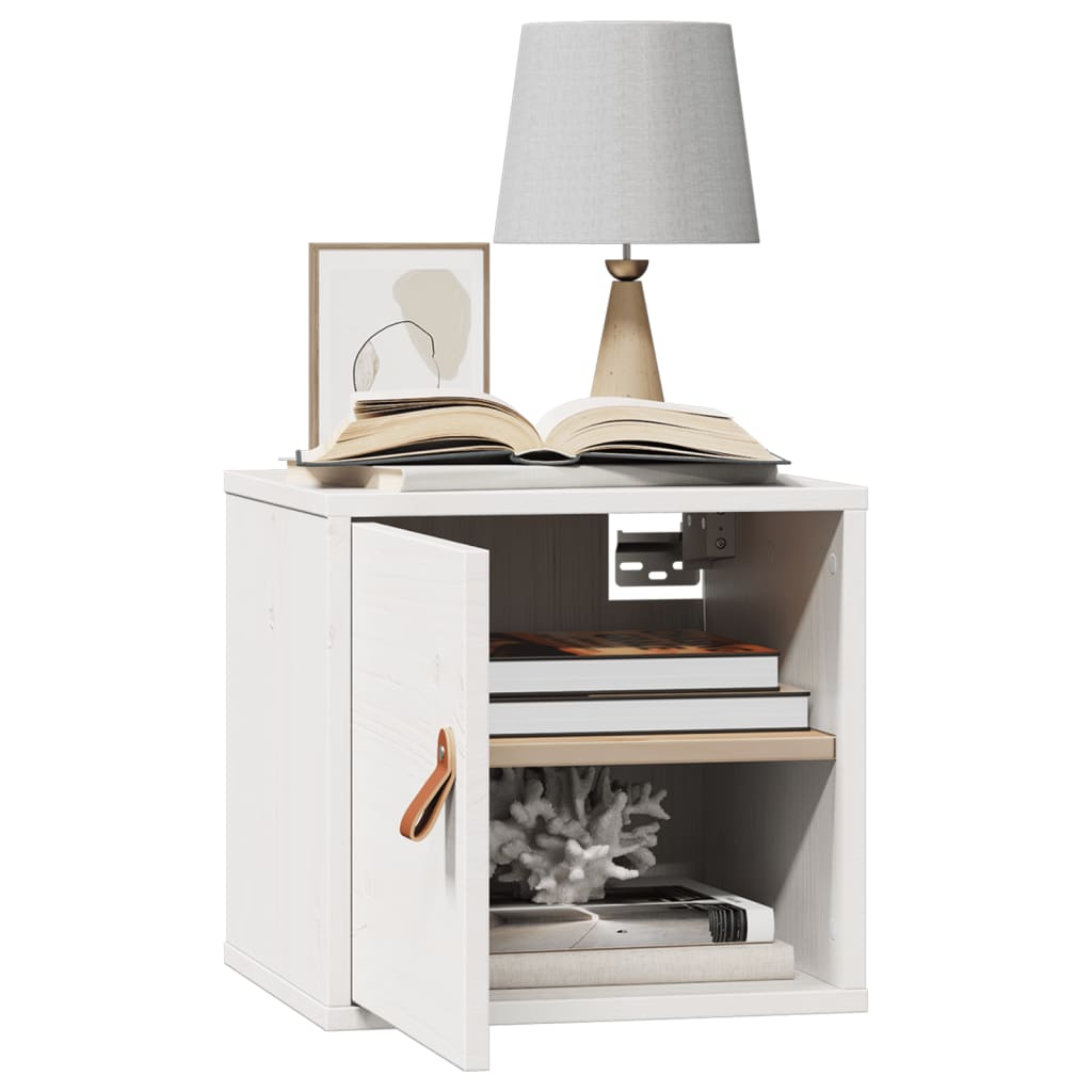 Wall Cabinet White 31.5x30x30 cm Solid Wood Pine