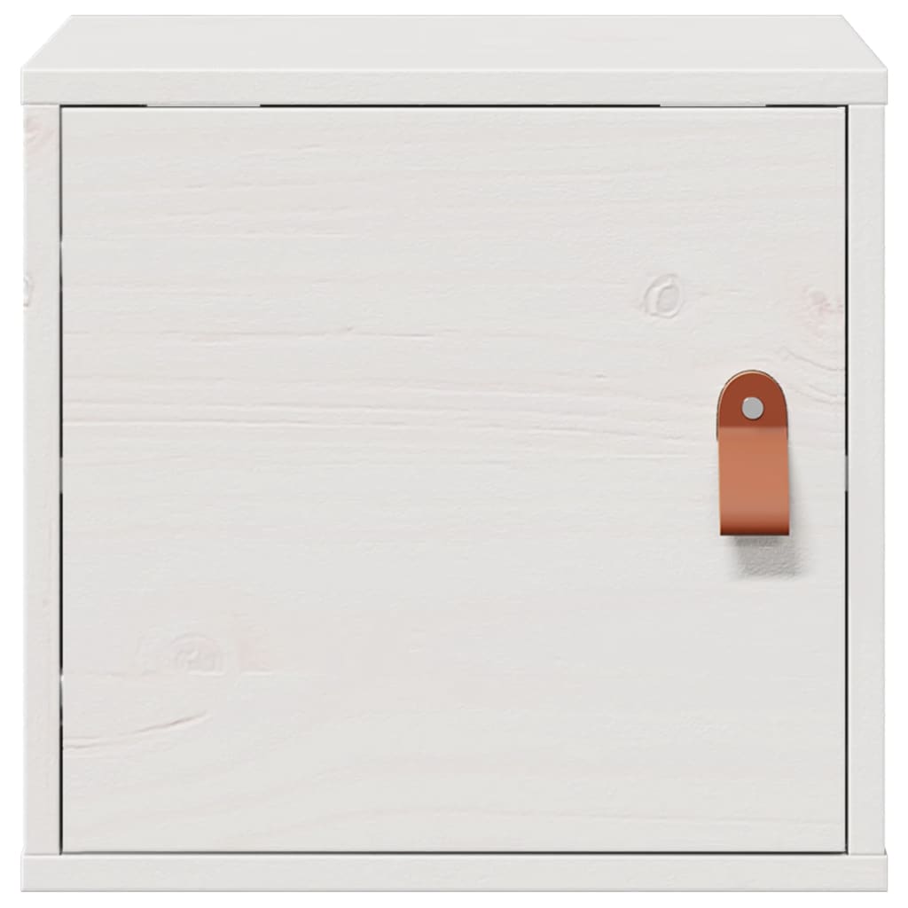 Wall Cabinet White 31.5x30x30 cm Solid Wood Pine