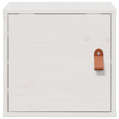 Wall Cabinet White 31.5x30x30 cm Solid Wood Pine