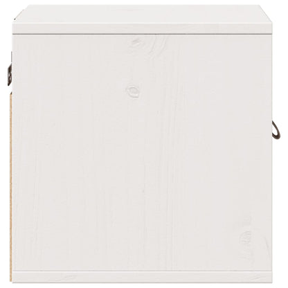 Wall Cabinet White 31.5x30x30 cm Solid Wood Pine