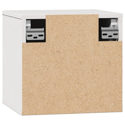 Wall Cabinet White 31.5x30x30 cm Solid Wood Pine