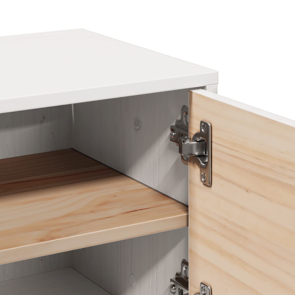 Wall Cabinets 2 pcs White 31.5x30x30 cm Solid Wood Pine