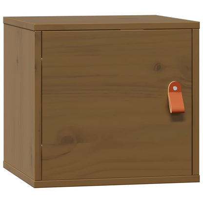 Wall Cabinet Honey Brown 31.5x30x30 cm Solid Wood Pine