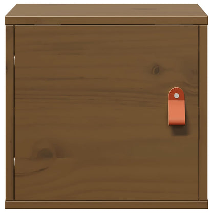 Wall Cabinet Honey Brown 31.5x30x30 cm Solid Wood Pine