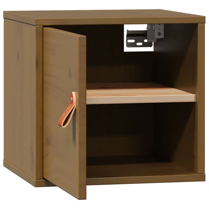 Wall Cabinet Honey Brown 31.5x30x30 cm Solid Wood Pine
