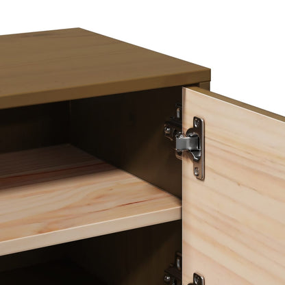 Wall Cabinet Honey Brown 31.5x30x30 cm Solid Wood Pine