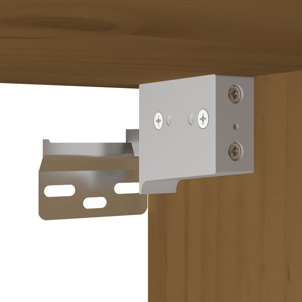 Wall Cabinet Honey Brown 31.5x30x30 cm Solid Wood Pine