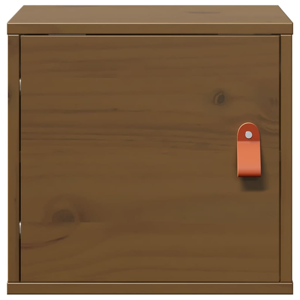 Wall Cabinets 2 pcs Honey Brown 31.5x30x30 cm Solid Wood Pine