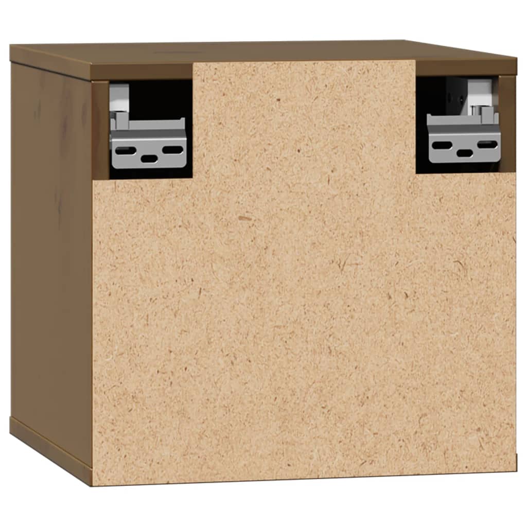 Wall Cabinets 2 pcs Honey Brown 31.5x30x30 cm Solid Wood Pine
