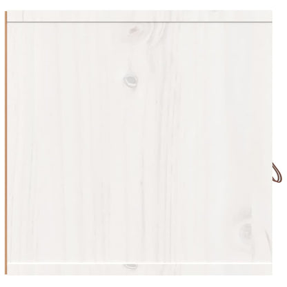 Wall Cabinet White 60x30x30 cm Solid Wood Pine