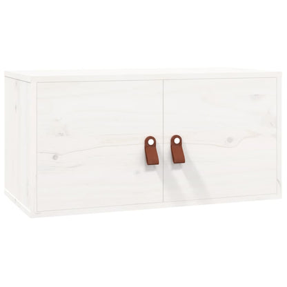 Wall Cabinets 2 pcs White 60x30x30 cm Solid Wood Pine