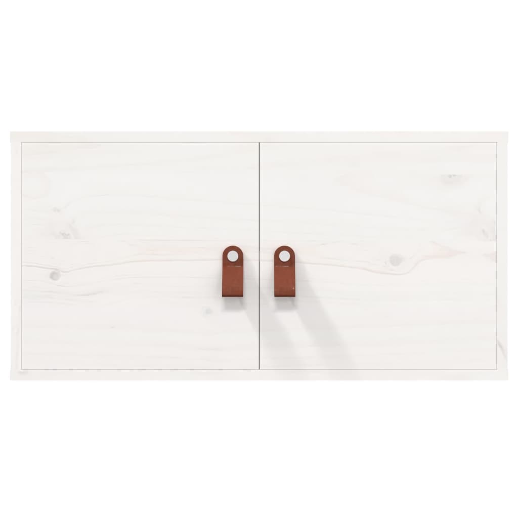 Wall Cabinets 2 pcs White 60x30x30 cm Solid Wood Pine