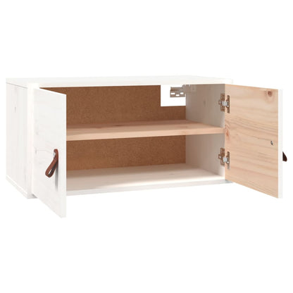 Wall Cabinets 2 pcs White 60x30x30 cm Solid Wood Pine