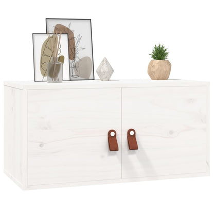 Wall Cabinets 2 pcs White 60x30x30 cm Solid Wood Pine