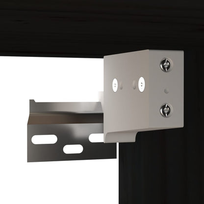 Wall Cabinet | Set of 2 | Black | Solid pinewood, engineered wood