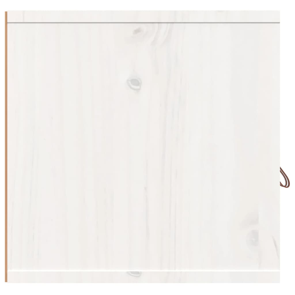 Wall Cabinets 2 pcs White 80x30x30 cm Solid Wood Pine