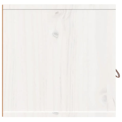 Wall Cabinets 2 pcs White 80x30x30 cm Solid Wood Pine