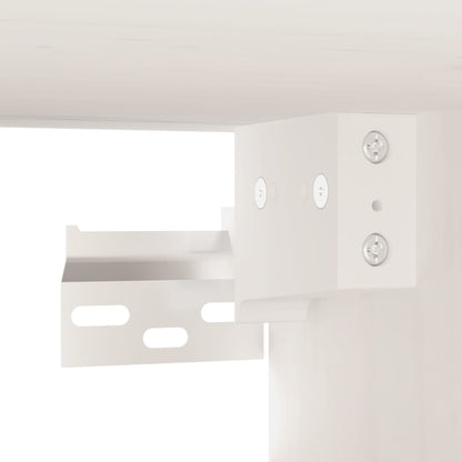 Wall Cabinets 2 pcs White 80x30x30 cm Solid Wood Pine