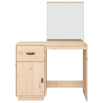 Cosmetic Desk 95x50x134 cm Solid Wood Pine