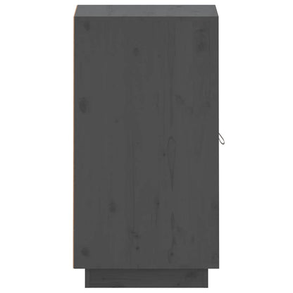 Sideboard Grey 34x40x75 cm Solid Wood Pine