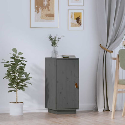 Sideboard Grey 34x40x75 cm Solid Wood Pine