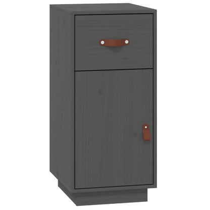 Sideboard Grey 34x40x75 cm Solid Wood Pine