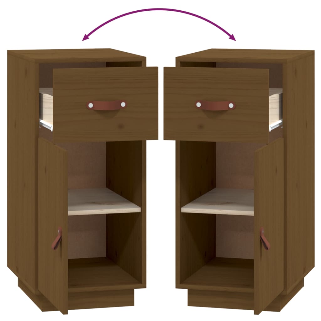 Sideboard Honey Brown 34x40x75 cm Solid Wood Pine