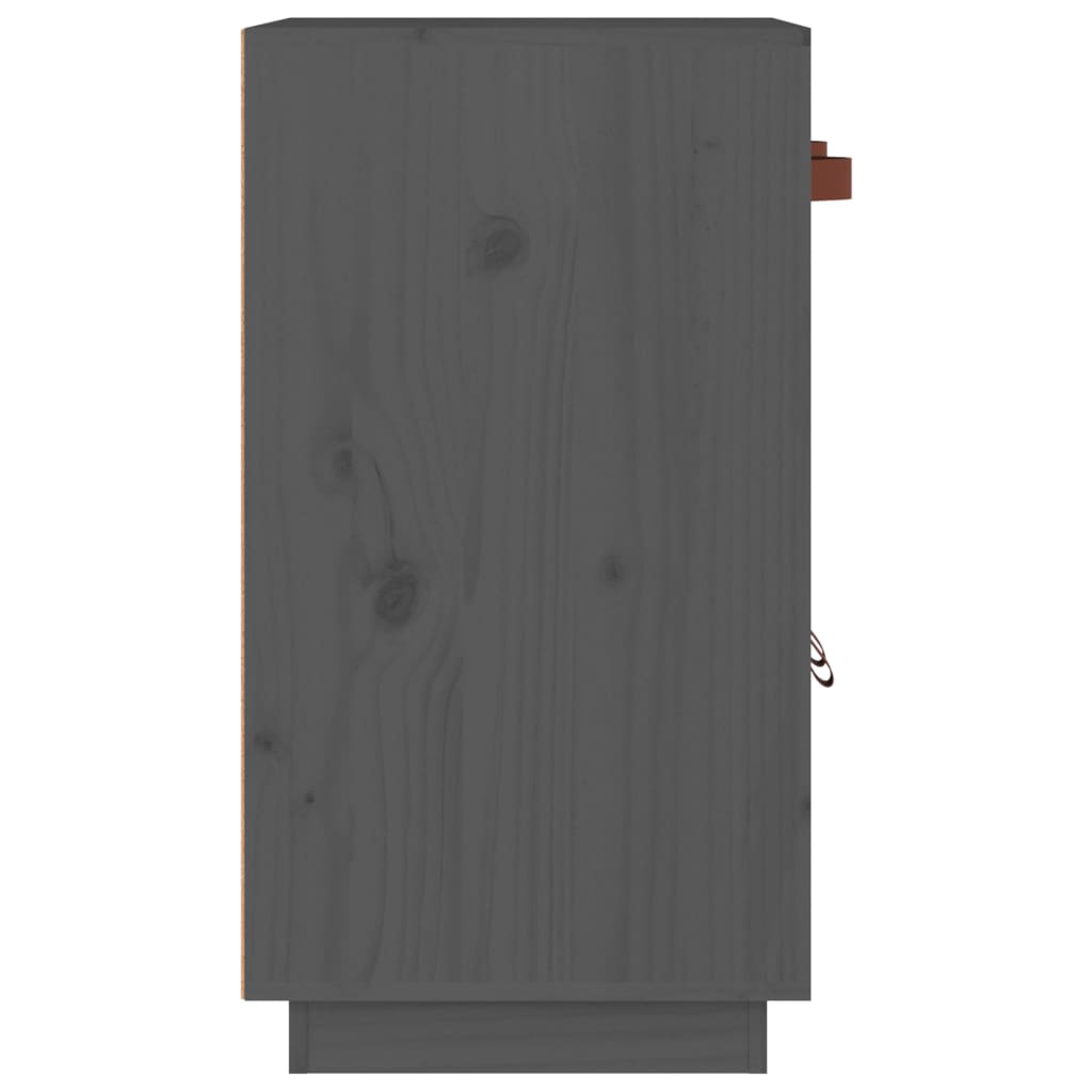 Sideboard Grey 65.5x40x75 cm Solid Wood Pine