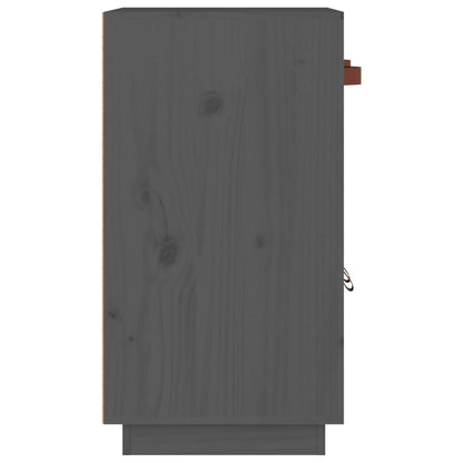 Sideboard Grey 65.5x40x75 cm Solid Wood Pine